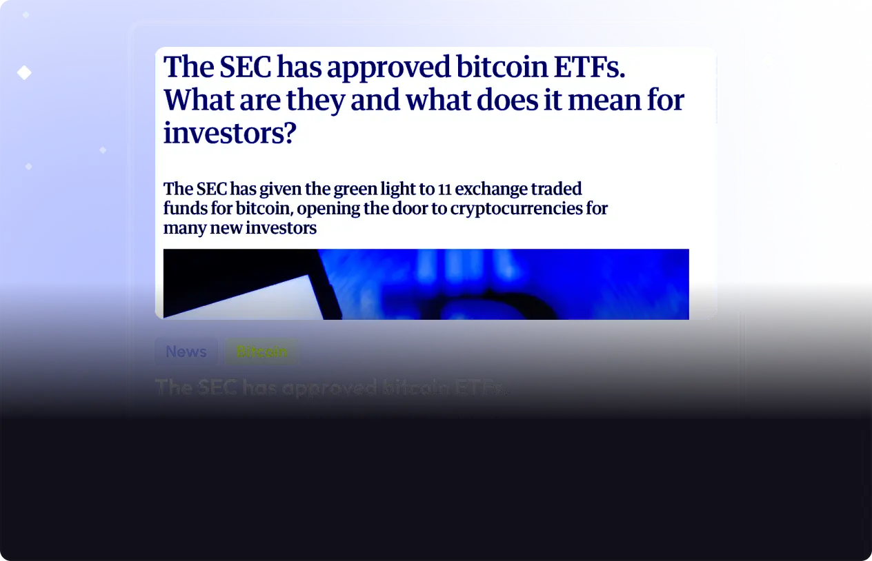 Bitcoin news feed